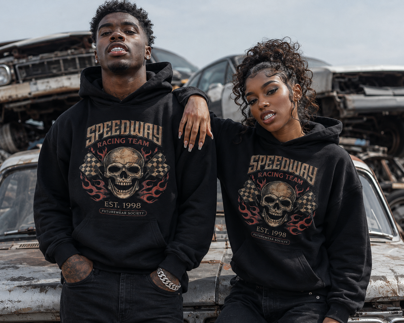 speedway racing team heavyweight hoodie
