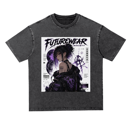 Snow Washed Heavyweight Oversize T-Shirt