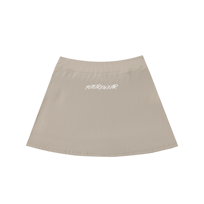 High-Waist Pocketed A-Line Skirt