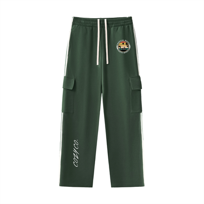 Side Stripe Straight-Leg Pants