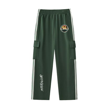 Side Stripe Straight-Leg Pants