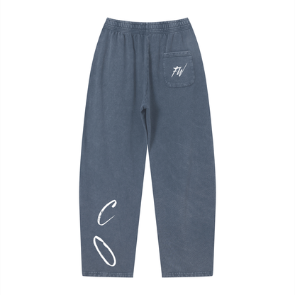 Unisex Vintage Wash Loose Sweatpants