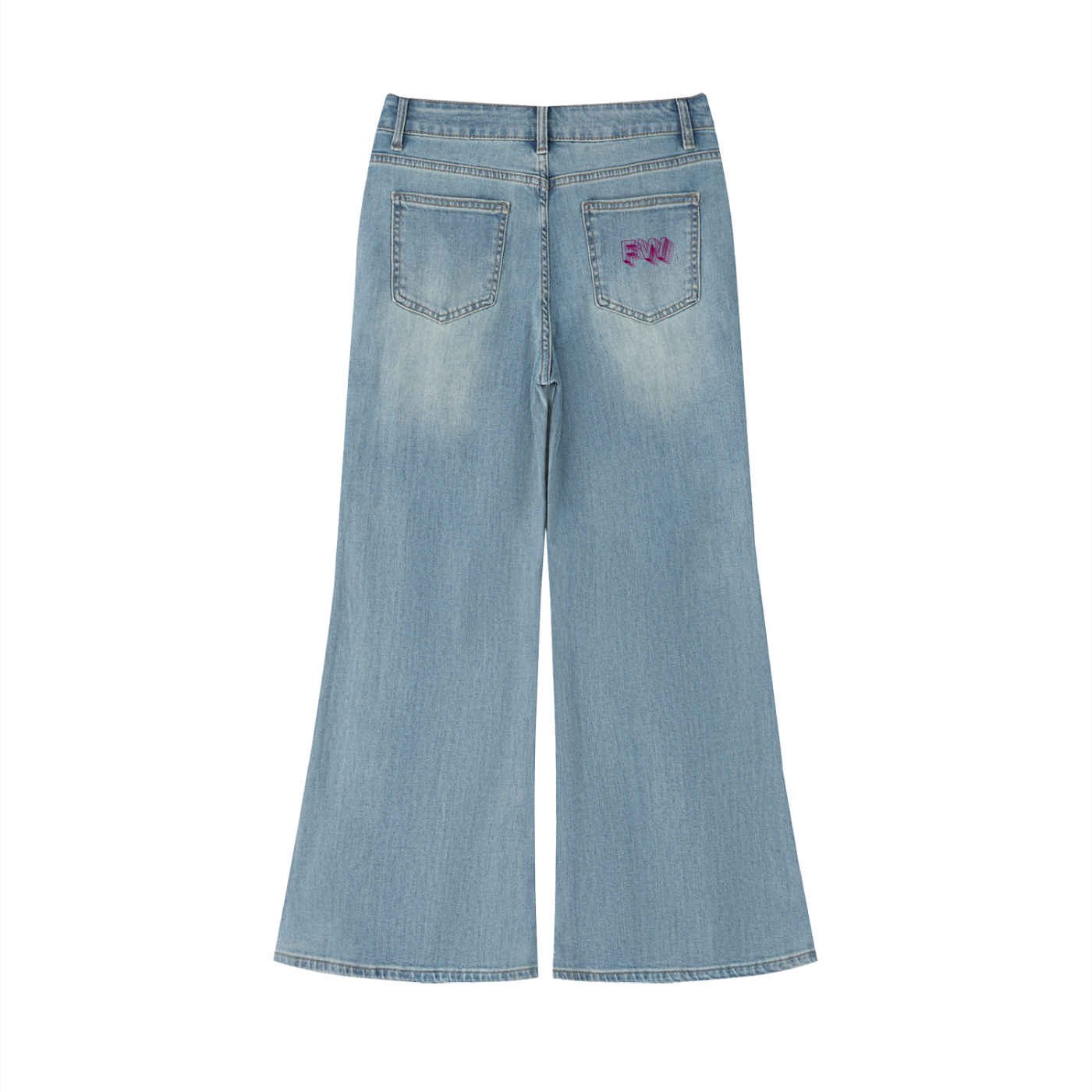 Women's Vintage Wash Flared Leg Jeans