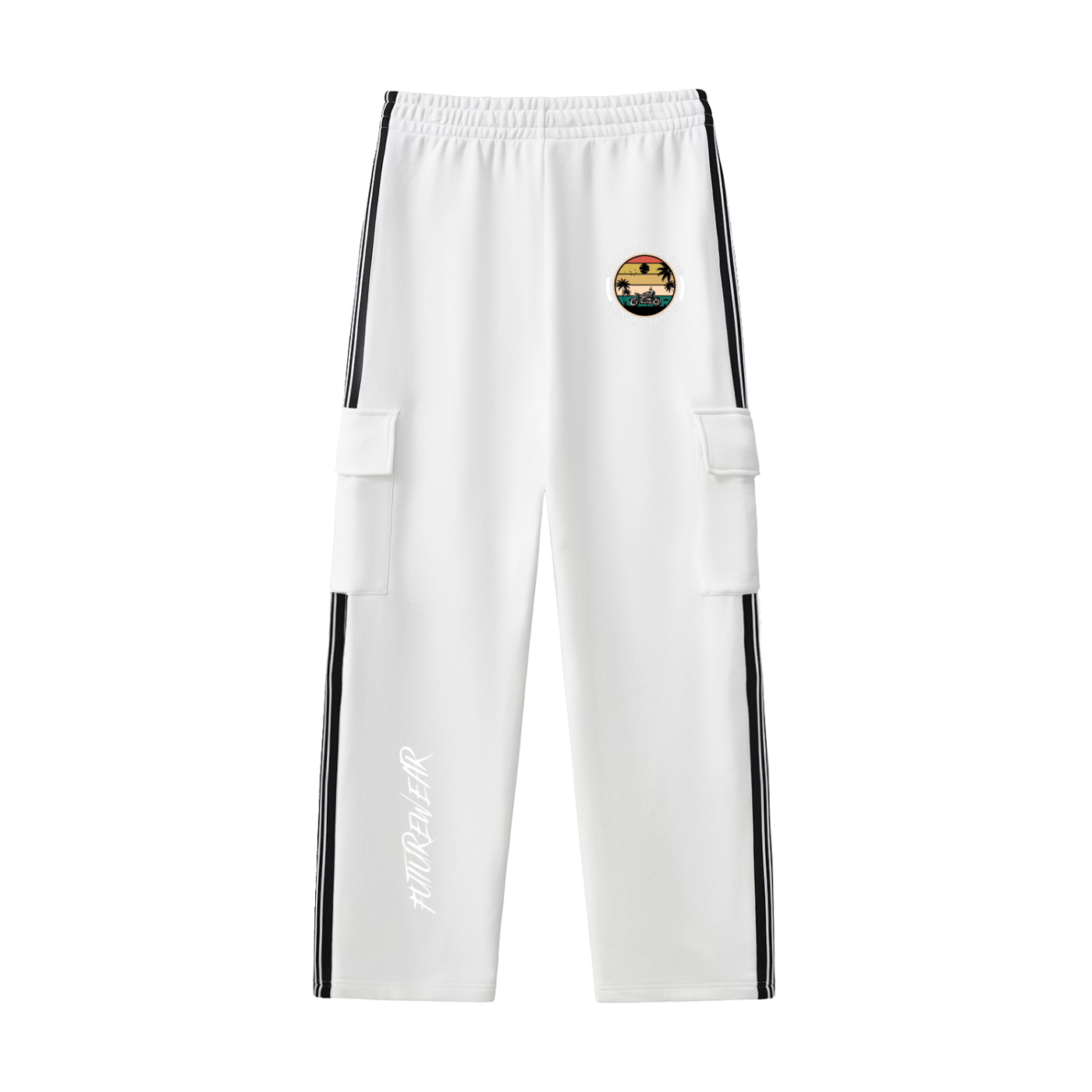 Side Stripe Straight-Leg Pants
