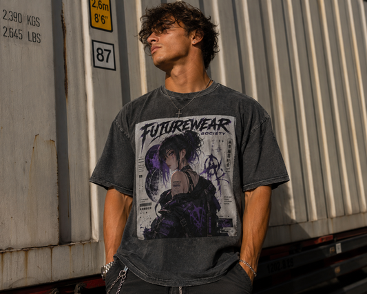 Snow Washed Heavyweight Oversize T-Shirt
