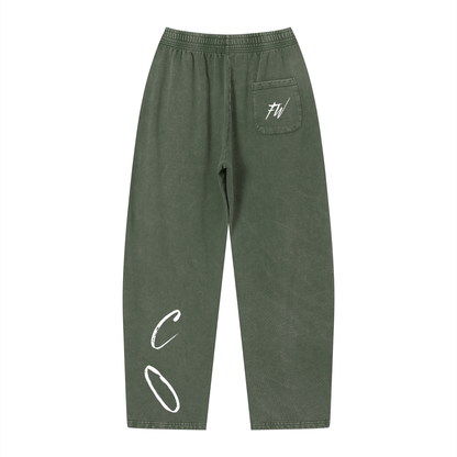 Unisex Vintage Wash Loose Sweatpants