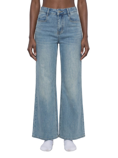 Women's Vintage Wash Flared Leg Jeans